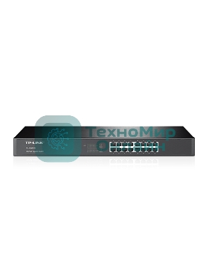 Коммутатор TP-Link SMB TL-SG1016 Коммутатор 16-port Gigabit Switch, 1U 19-inch rack-mountable steel case