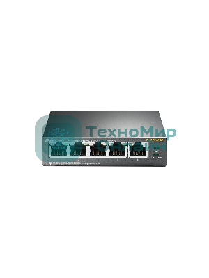 Коммутатор TP-Link SMB TL-SF1005P 5-портовый 10/100 Мбит/с настольный коммутатор с 4 портами PoE