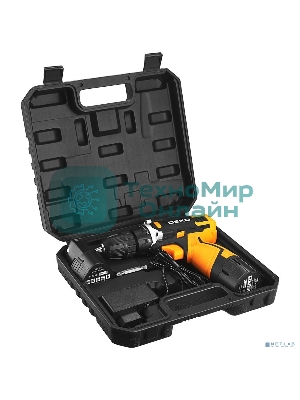 Дрель-шуруповерт Deko DKCD12V, 12 В, 1,5 Ач, 32 Нм, щеточный