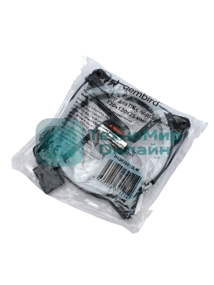 Вентилятор для корпуса Gembird черный, 120 мм, 1200 об/мин, 20.5 дБ, 3 pin