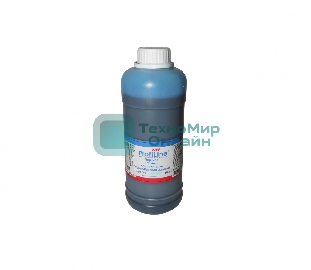 Чернила ProfiLine Premium для принтеров Canon/Epson/HP/Lexmark Light cyan 500 мл водн