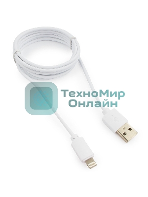 Кабель USB Гарнизон GCC-USB2-AP2-6-W AM/Lightning, для iPhone5/6/7, IPod, IPad, 1.8м, белый, пакет
