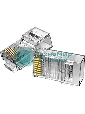 Коннектор Vention RJ45 (8p8c), cat. 6, под витую пару (10 шт.)