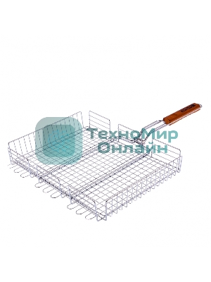 Решетка гриль Camping Palisad 315х410х70 мм объемная хромир.