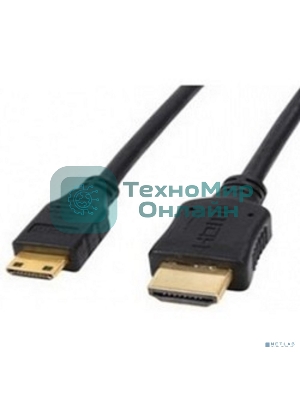 Кабель Exegate HDMI to miniHDMI (19M -19M) 1м, ver1.4, позолоченные контакты