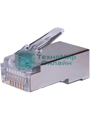 Коннектор Suprlan 10-0231-1, FTP cat.5e RJ45, 10 шт, прозрачный