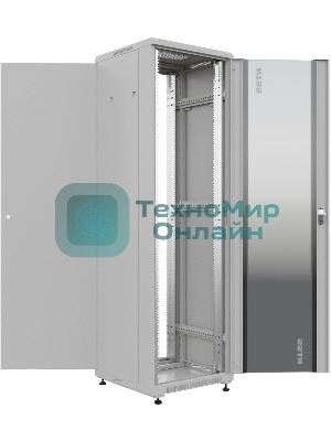 Шкаф коммутационный NTSS Премиум (NTSS-R32U6060GS) напольный 32U 600x600 мм пер. дв. стекл металл 900 кг серый 510 мм 63.2 кг 1542 мм IP20 сталь
