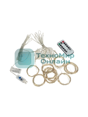 Гирлянда Neon-night Светодиодный дождь из росы 3х3 м, мультиколор, USB + пульт управления