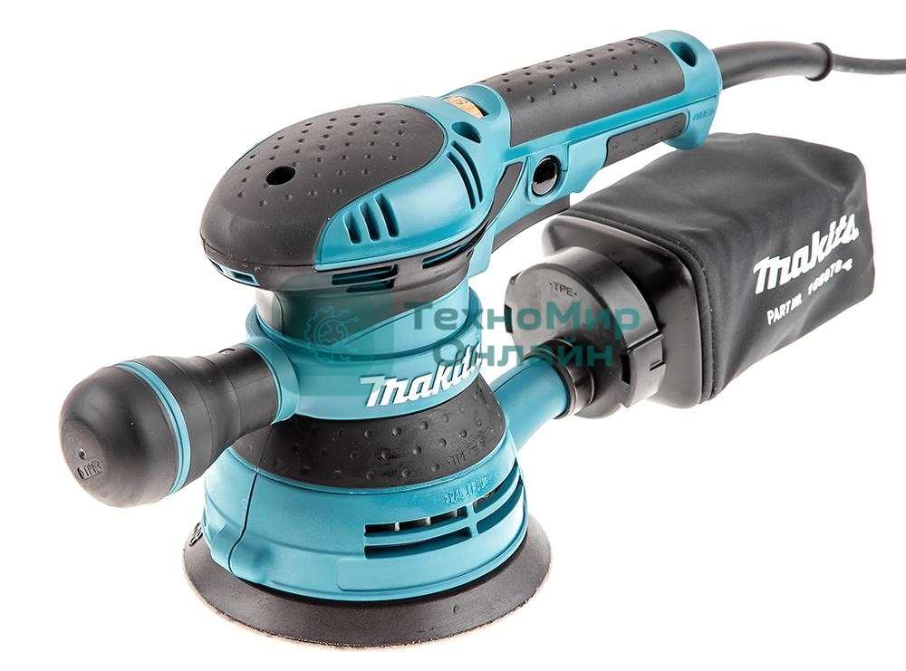 Эксцентриковая шлифовальная машина Makita BO5041 ЭШМ,300Вт,ф125мм,4000-12000об\м,ампл-2.8мм,1.4кг,кор,п\сборник,доп.рукоятка