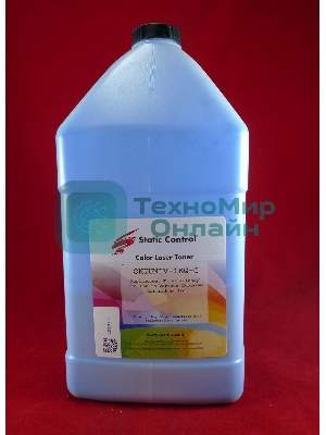 Тонер для принтера Static Control Oki C3300N/5500 OKIUNIV-1KG-C голубой (флакон 1000гр)