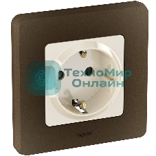 Розетка 2К+З со шторками немецкий стандарт 16А 250 В слоновая кость