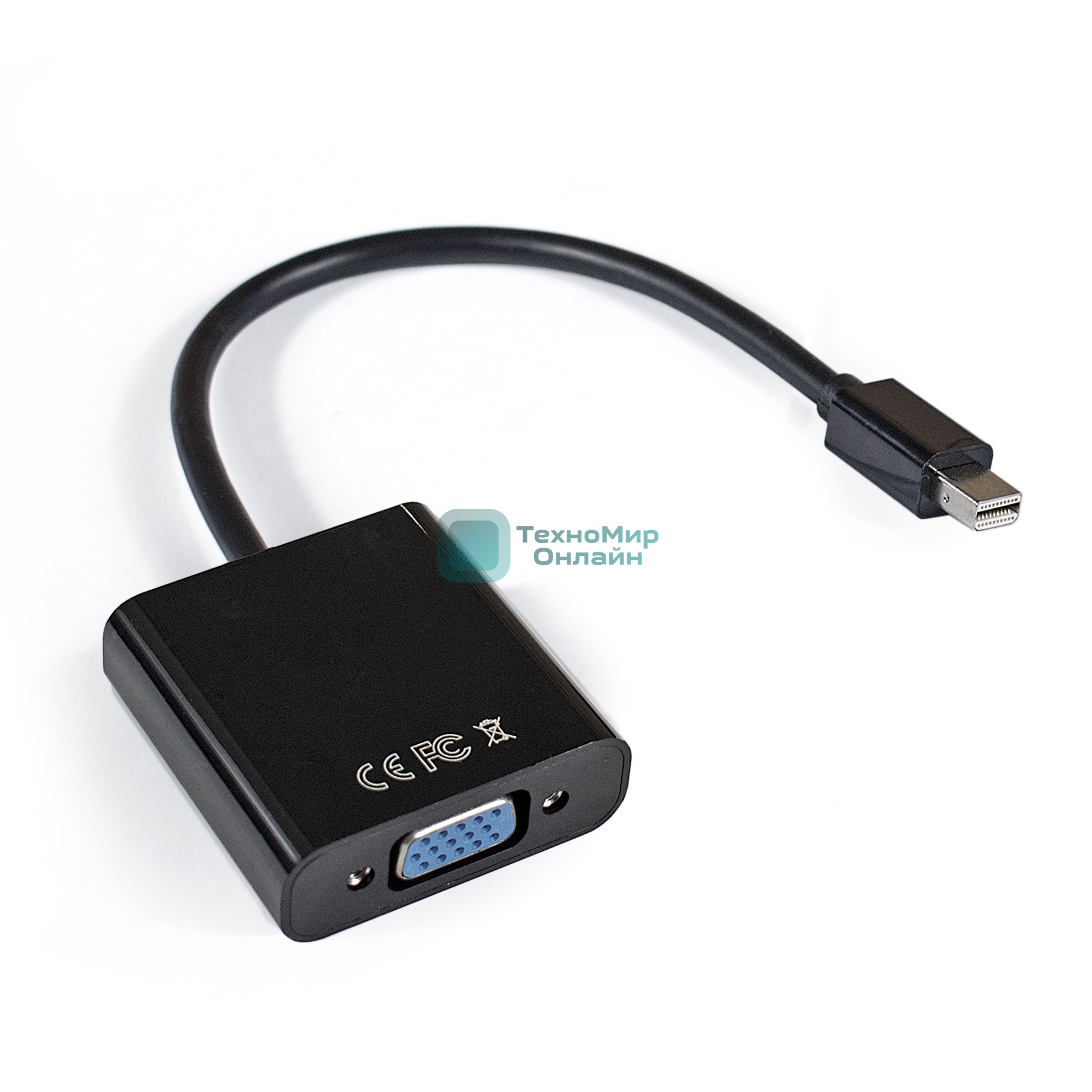 Кабель-переходник ExeGate EX284923RUS miniDisplayPort-VGA ExeGate EX-mDPM-VGAF-0.15 (mini20M/15F, 0,15м)