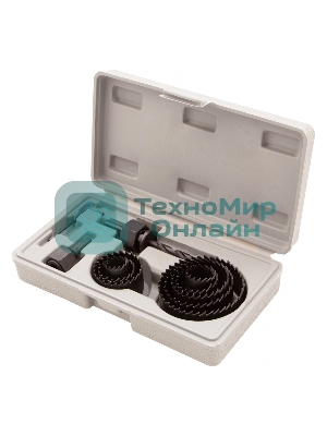 Набор кольцевых пил Matrix по дереву, 19-64 мм 11 предм