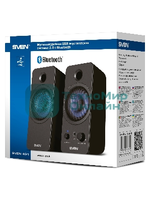 Акустическая система SVEN АС 431, черный (6 Вт, питание USB, Bluetooth)