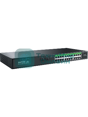 Коммутатор Netis 24PORT 10/1000M POE 2 SFP COMBO P124GC