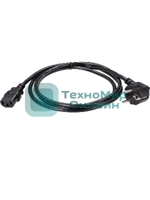 Кабель комп - розетка 220V EU (угловой) 3GX1,5мм2, 1,8m, медь, Telecom