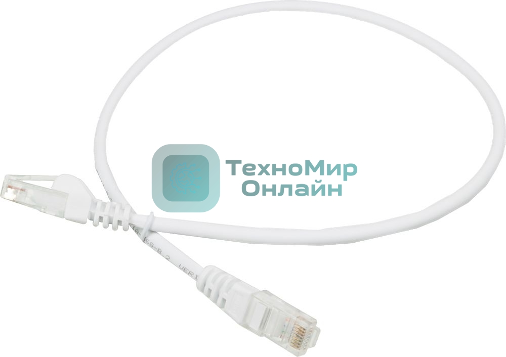 Патч-корд LANMASTER UTP LAN-PC45/U5E-0.5-WH вилка RJ-45-вилка RJ-45 cat.5е 0.5м белый LSZH (уп.:1шт)