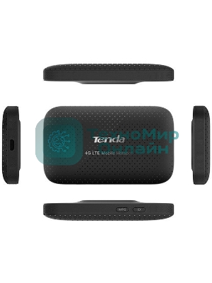 Мобильный роутер Tenda 4G185 4G LTE, встроенная батарея 2100 мА·ч; поддержка карт памяти до 32Gb