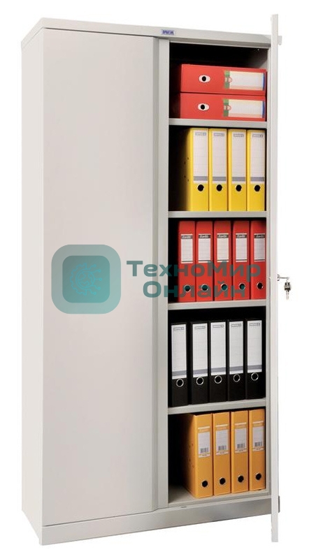 Шкаф Практик M 18 (S20499380302) архивный 1830х915х370мм серый/серый