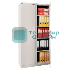 Шкаф Практик M 18 (S20499380302) архивный 1830х915х370мм серый/серый