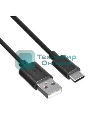Кабель Buro USB-TC-1.2B2A 1.2м черный