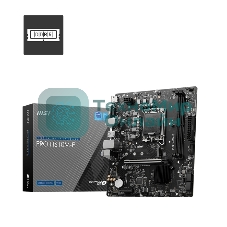 Материнская плата MSI PRO H610M-E, LGA 1700, Intel H610, 2xDDR5, 4xSATA, 1xM.2, 1xPCIe 4.0 x16, 1xPCIe 4.0 x1, 1xHDMI, 1xVGA, 1xRJ45 1Gb, 2xUSB-A 3.2 Gen 1, 4xUSB-A 2.0, 3x3.5мм, 7.1, mATX