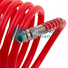 Шланг спиральный Matrix воздушный, 15 м, с быстросъемными соединениями