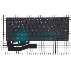 Клавиатура для ноутбука Asus VivoBook Flip 14 TP401N черная