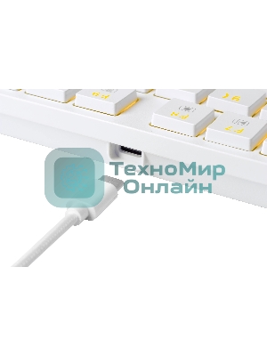 Клавиатура беспроводная Redragon Anubis беспроводная, USB, Bluetooth/Радиоканал, белый
