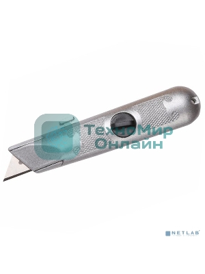 Нож с трапециевидным выдвижным лезвием Rexant винтовой фиксатор лезвия