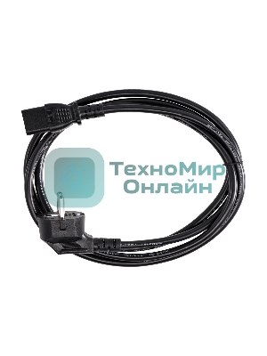 Кабель комп - розетка 220V EU (угловой) 3GX1,5мм2, 1,8m, медь, Telecom