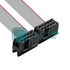 Планка портов в корпус 1xCOM ExeGate BrctDB91-LP (Com 10-pin (F) --> RS232 DB9 Male, кабель 20 см, Low Profile)