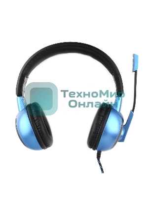 Гарнитура Gembird MHS-G55 черный/синий, проводная