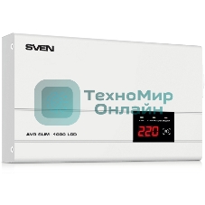 Стабилизатор напряжения SVEN AVR SLIM-1000 LCD