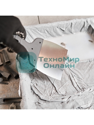 Шпатель Rexant 100 мм нержавеющая сталь, пластмассовая рукоятка