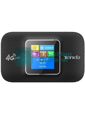 Мобильный роутер Tenda 4G185 4G LTE, встроенная батарея 2100 мА·ч; поддержка карт памяти до 32Gb