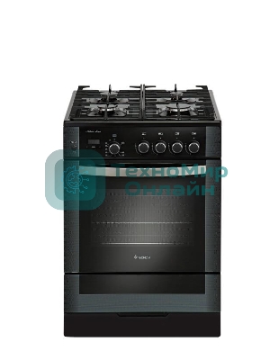 Плита газовая Gefest ПГ 6500-03 0044 черный, конфорок 4 шт, духовка 52 л, 60 см x 85 см x 60 см