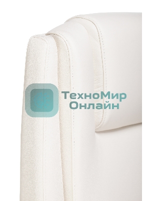 Кресло Бюрократ DUKE белый, кожа