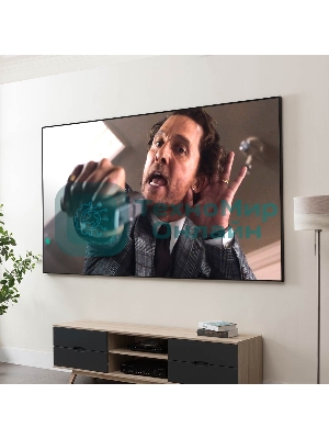 Экран Cinema S'OK 16:9 120' настенно-потолочный, на раме, 266x150 см, рама черный бархат, полотно белый ПВХ