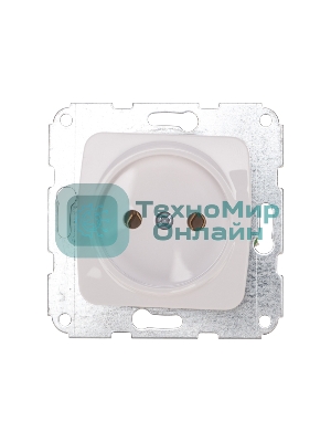 Розетка Kranz 1-ая DEA б/з с/у 10А мех. белый (1/10/120)