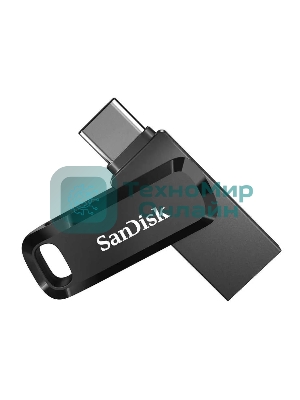 Флешка USB SanDisk DDC3 Ultra Dual Go (SDDDC3-064G-G46), 64Gb, USB 3.1/USB Type-C, R/W 150/30, черный