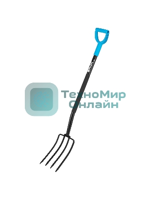 Вилы 4-х рогие, Palisad LUXE садово-огородные, 180х280х1200 мм, цельнометаллические, кованые