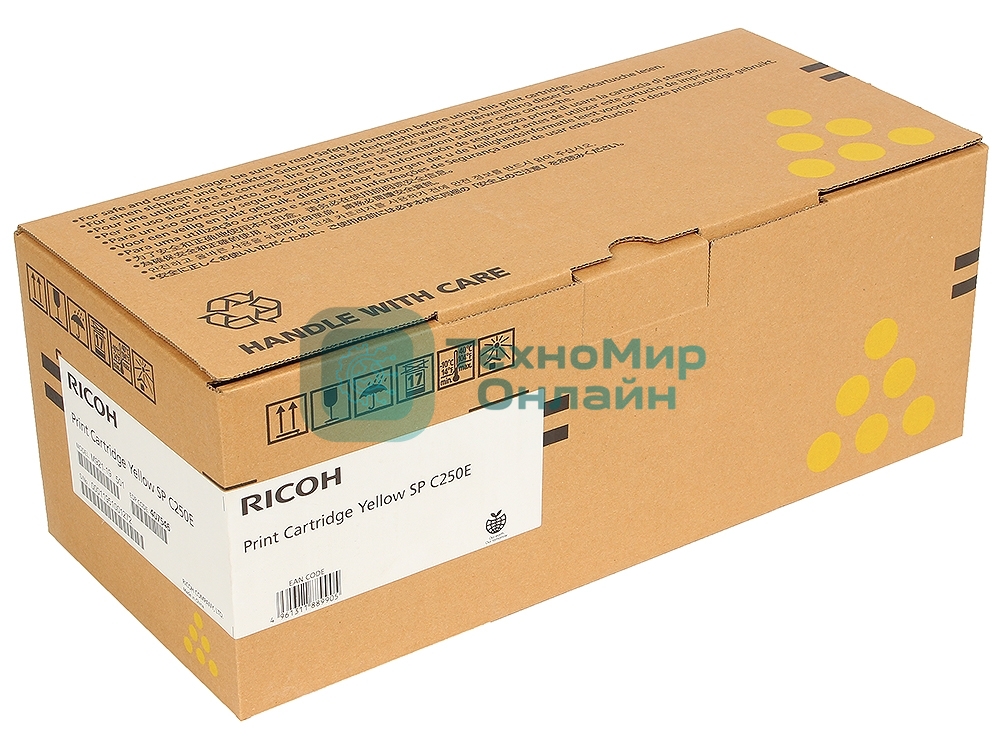 Картридж лазерный Ricoh тип SPC250E желтый для SP C250DN/C250SF 1600 отп.