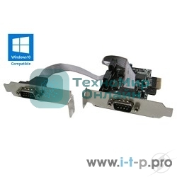 Контроллер ORIENT XWT-PE2SLP OEM PCI-Ex1, 2xCOM9M, Low Profile