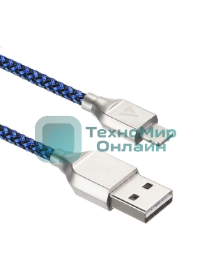 Кабель USB ACD-Titan Lightning - USB-A Нейлон, 1м, сине-черный