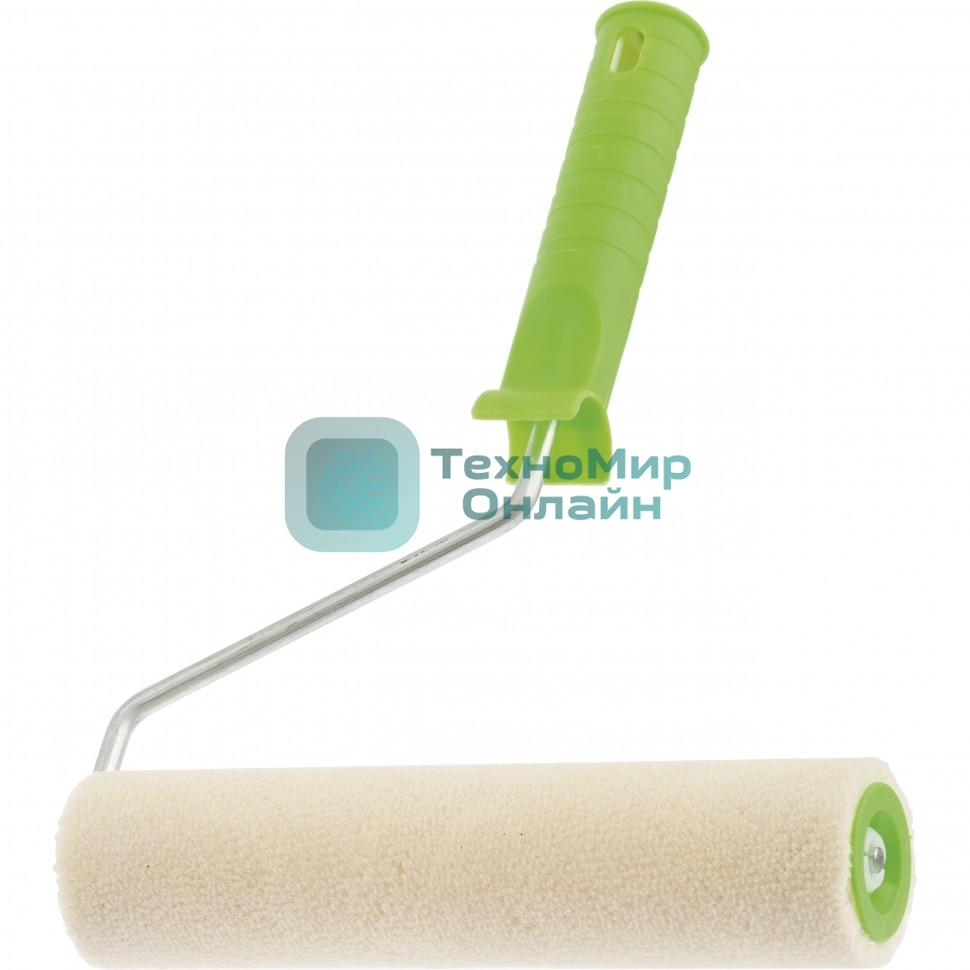 Валик Сибртех велюр с ручкой,240 мм,ворс 2 мм, D - 36 мм