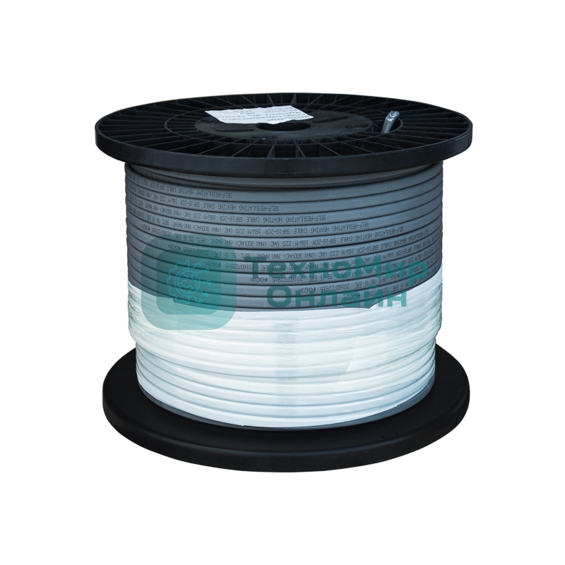 Кабель греющий саморегулирующийся PROconnect для труб, водостоков, крыш 30КНС 2ЛП-65/85, UV, неэкранированный, 30Вт/м, 200м