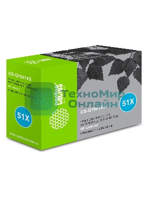 Картридж лазерный Cactus CS-Q7551XS черный (13000 стр.) для HP Laser Jet P3005/M3027/M3035