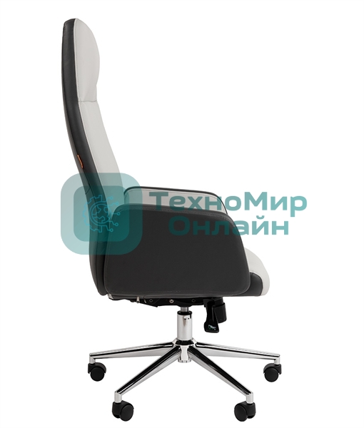 Кресло руководителя Chairman 929 экопремиум серый/светло-серый