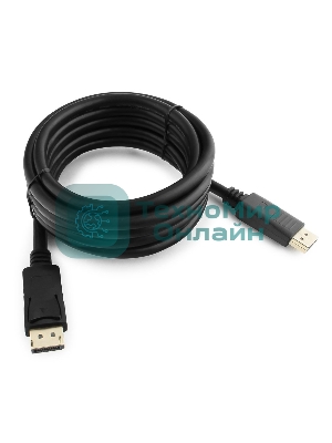 Кабель DisplayPort Gembird/Cablexpert, 3м, 20M/20M, черный, экран, пакет(CC-DP-10)